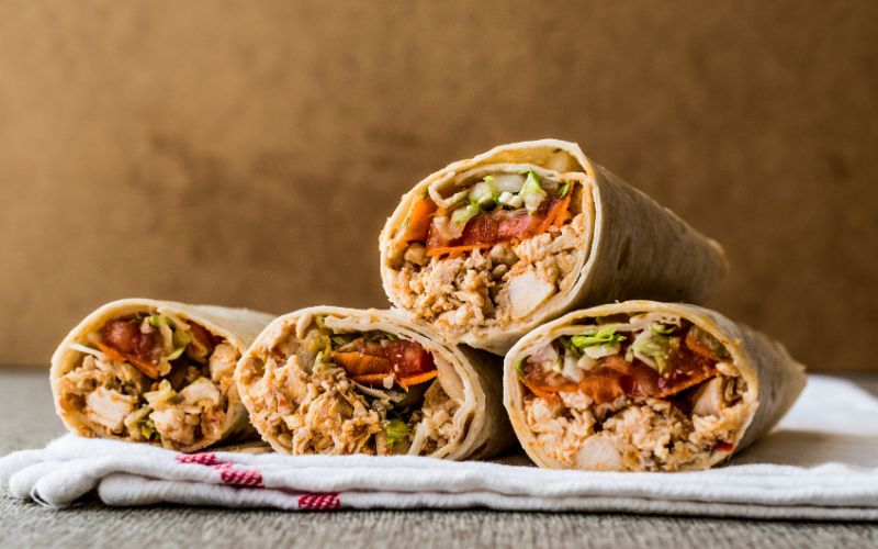 shawarma platter with vegetables balanced diet meal