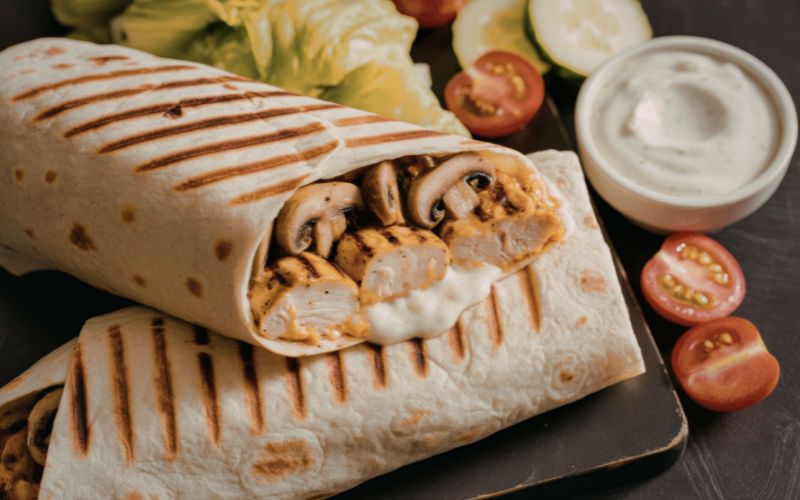 what is shawarma made of vertical spit cooking meat