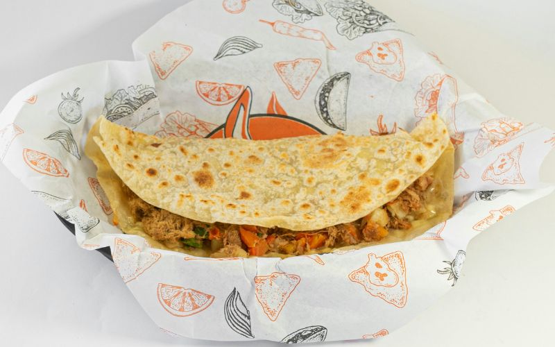 Custom shawarma paper with grease-resistant food packaging design